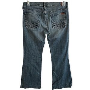 7 For All Mankind Dojo Flare Denim Jeans 28